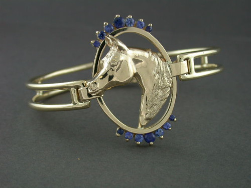 Bracelet Dbl Bar With Arabian Horse