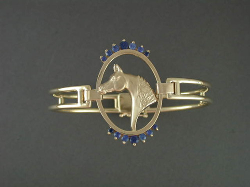 Bracelet Dbl Bar With Arabian Horse