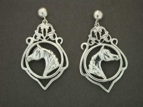 Earrings Antique Cir With Arabian Silver