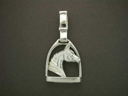 Horse Stirup With Arabian Pendant