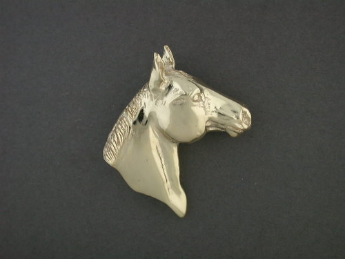 Quarter Horse 14k yellow gold pendant