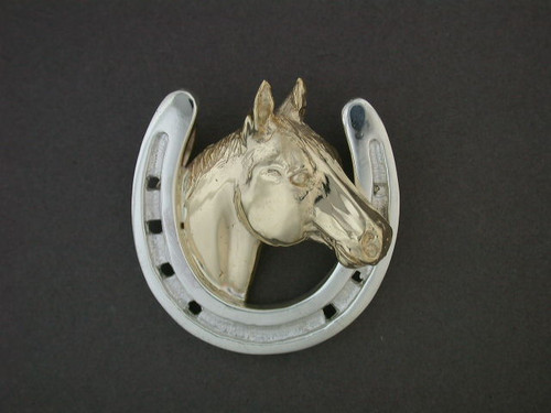 Horse Shoe Large With Quarter Horse Pendant
