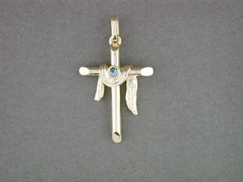 Cross With Drape Custom Pendant