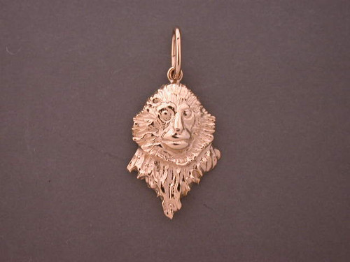 Monkey (Gibbons)  Head Capuchin 461L Pendant