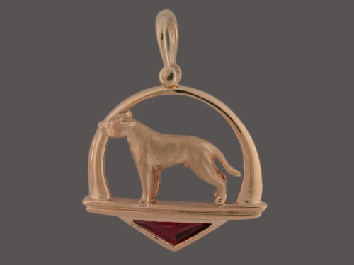 Frame Ped Triangle  With Amstaff Pendant