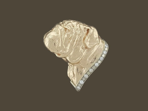English Bulldog With Diamond Custom