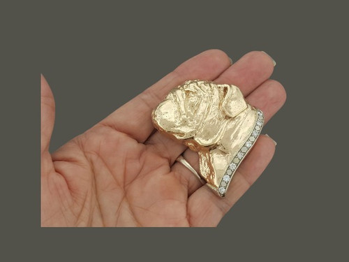 English Bulldog With Diamond Custom