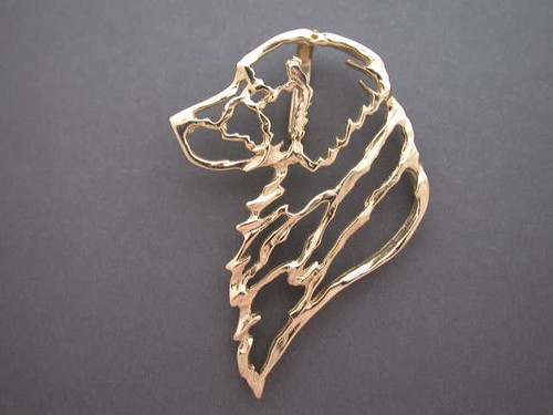 Golden Retriever Head Cutout L Lrg Pendant Pendant