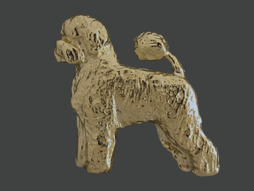 Portuguese Water Dog F.B. Stacked Brooch L Pendant