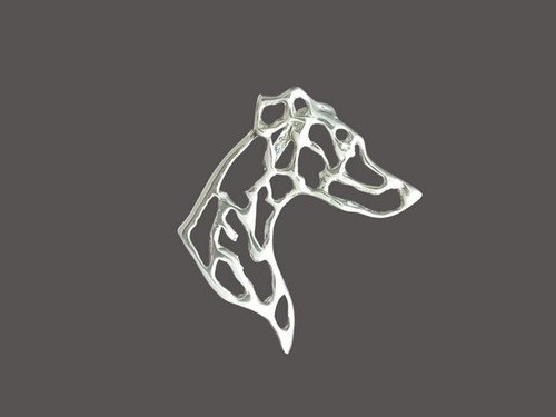 Whippet Head Cutout Med Pendant