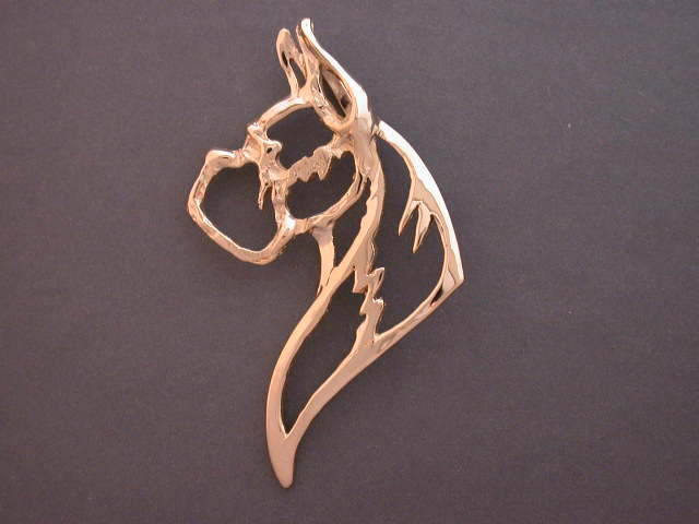 Boxer Head Cutout Lrg L Pendant - Originals by Omar