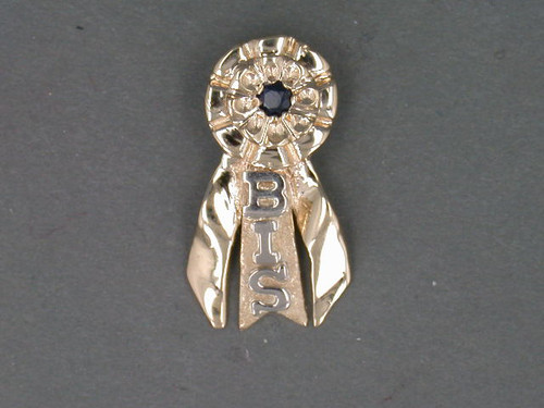 Rosette Ribbon Wavy Sm BIS Letters Pendant - Originals by Omar