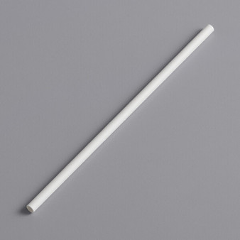 White Paper Straws 7.75 inch Case of 10000