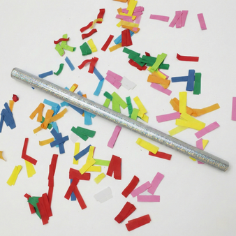14-inch Biodegradable Multicolor Confetti Stick