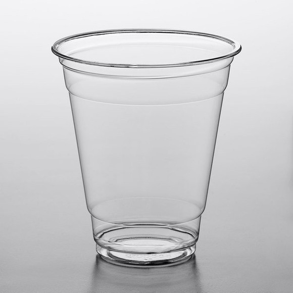 Bev Tek 12 oz Round Frosted Clear Plastic Hot / Cold Drinking Cup