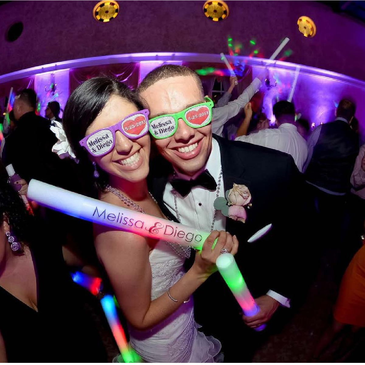 Customized Wedding Branded LED Foam Sticks