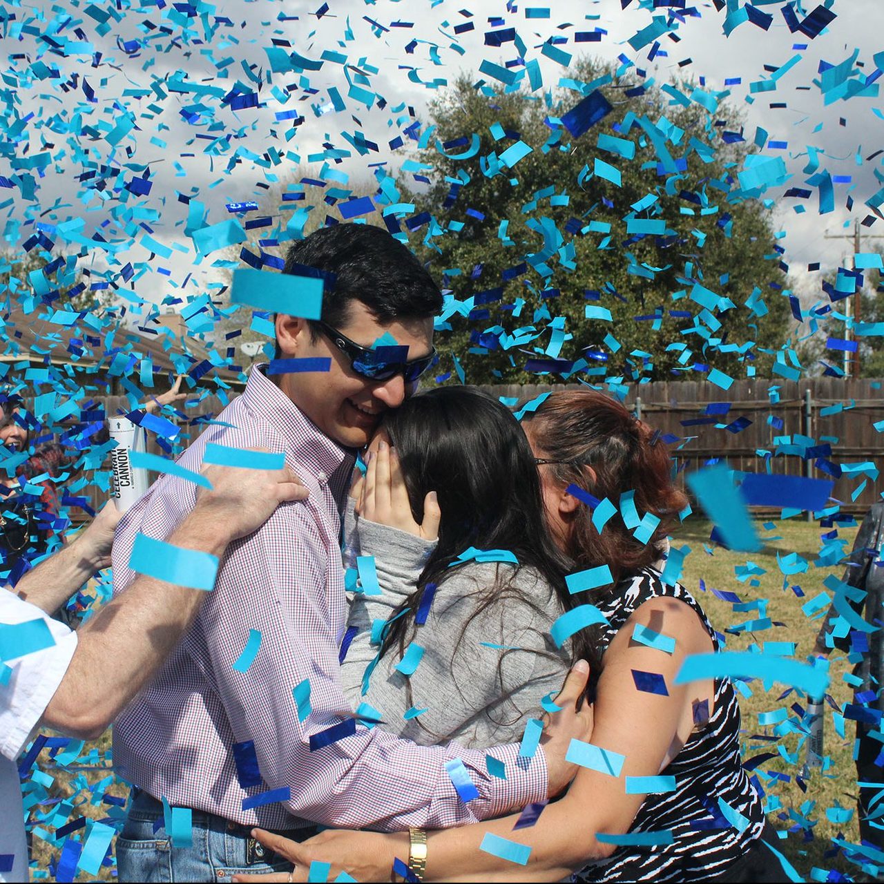 Gender Reveal Blue Confetti