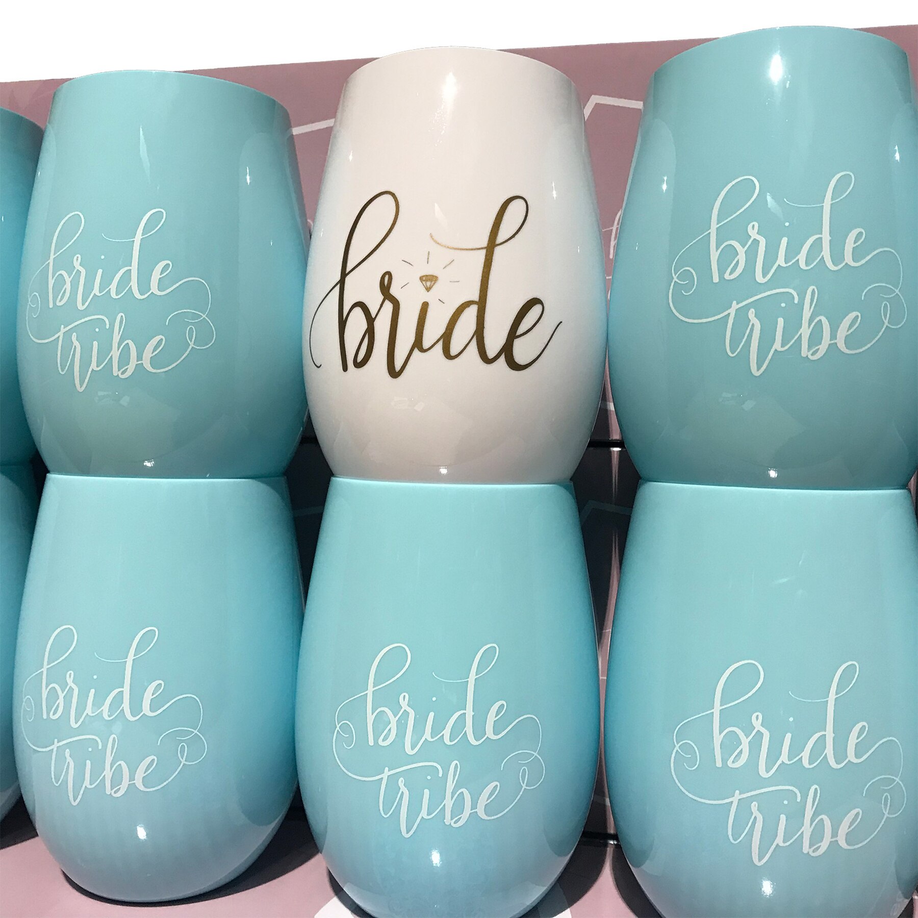 Bachelorette Flask Set- 10 Bride Tribe Disposable Flasks and 2 Bride to Be Flask