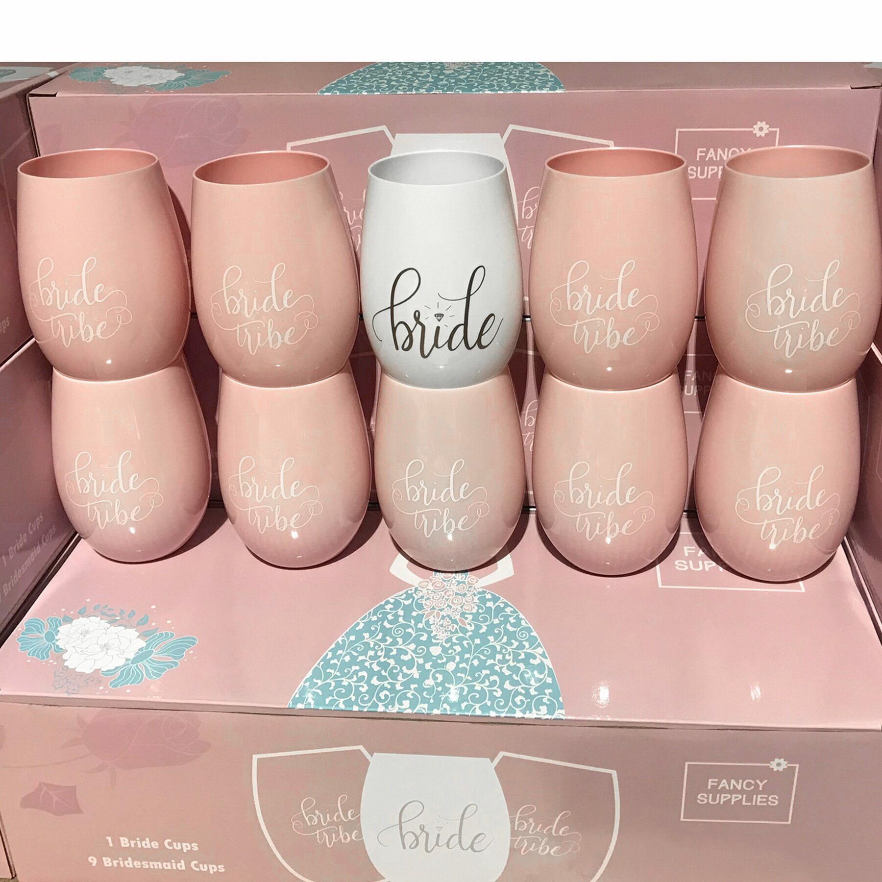 Tazze Per Addio Al Nubilato - Set 16 Pezzi Con Scritte Bride Tribe