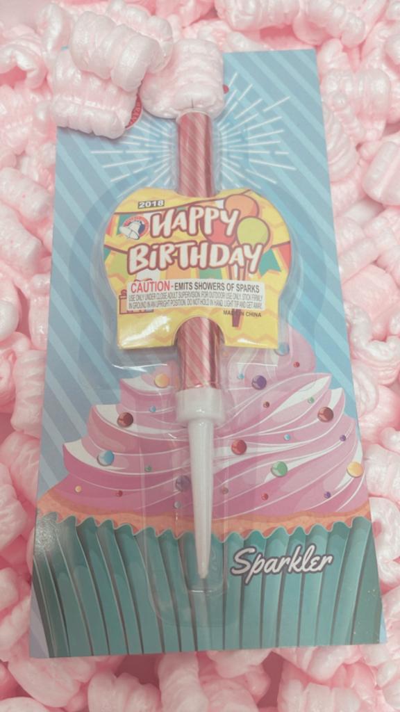 Happy Birthday Single Sparkler King of Sparklers