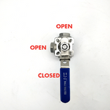 Ball Valve - 1/2" Three Way