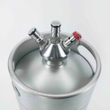Mini Keg - 2L Stainless - With Tapping Head