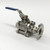 Tri-Clamp cap with 1/2" Female Thread - example with hex nipple and ball valve Tri-Clamp cap with 1/2" Female Thread - example with hex nipple and ball valve