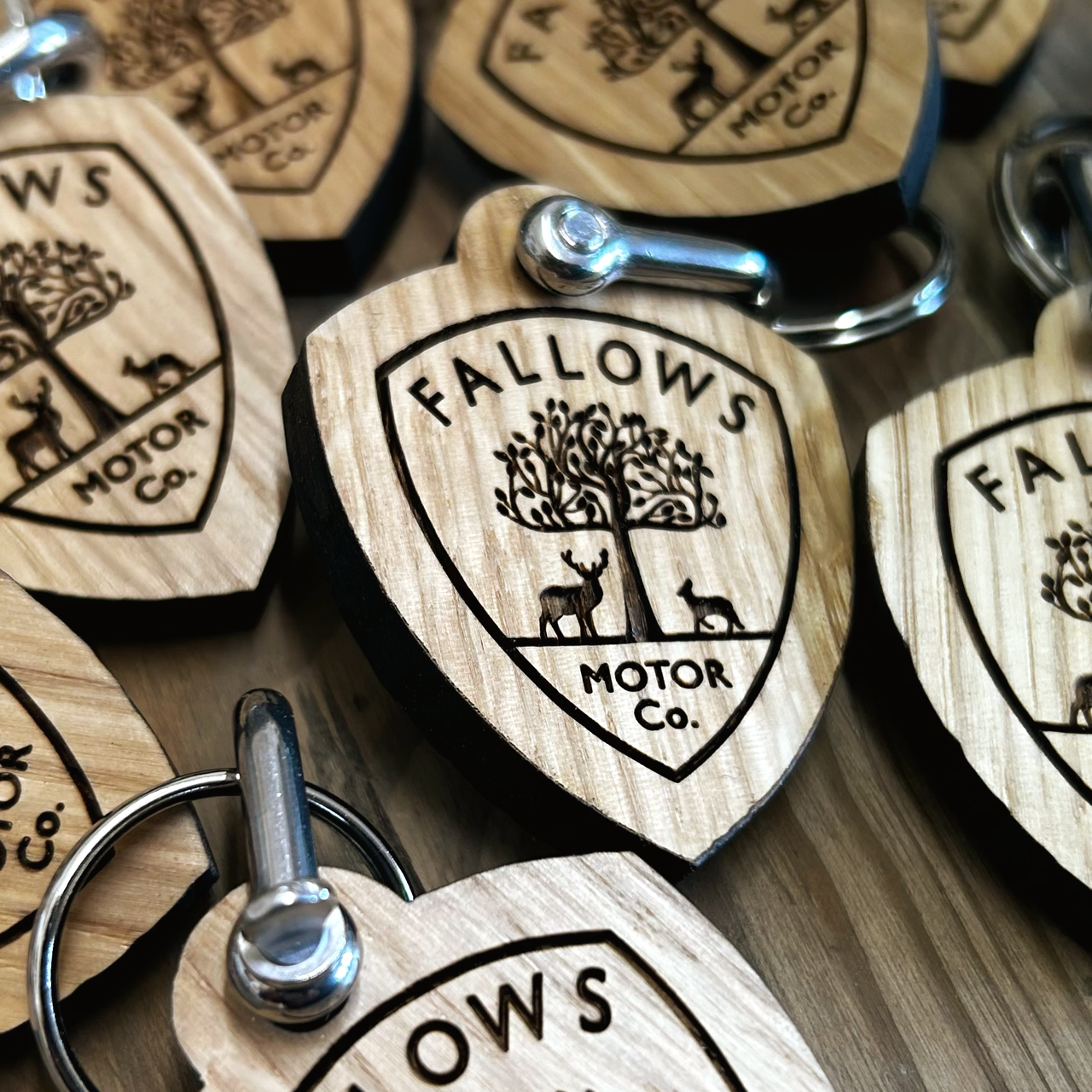 Personalised Wooden Keyrings Oak Keyrings Oak Keyfobs Logo Key Fobs Choice  of Size Oak Wood Wood Keyrings Bulk 