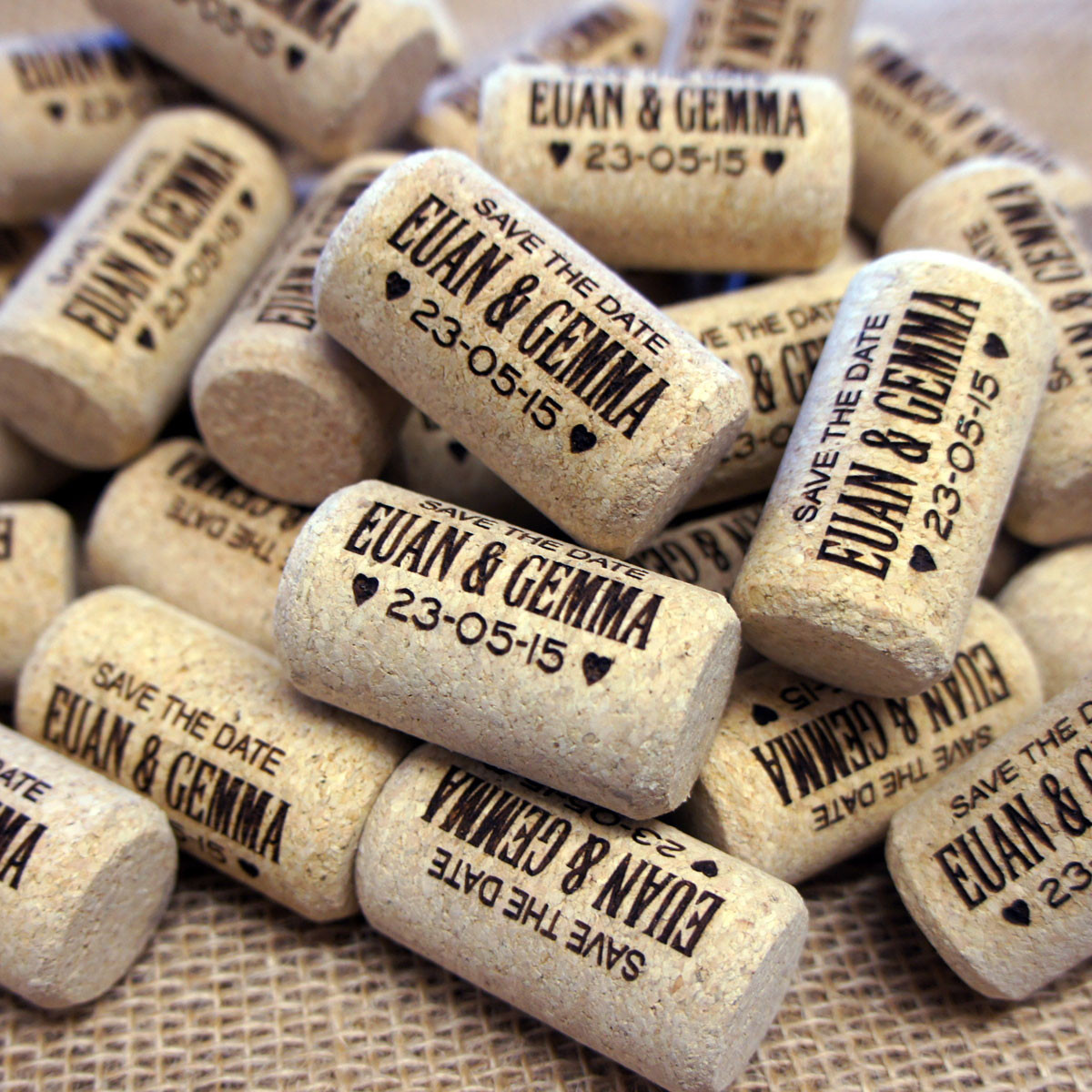 Personalised engraved wine corks UK ideal promotional gifts