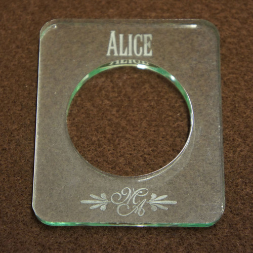 Engraved acrylic napkin rings - ideal place settings