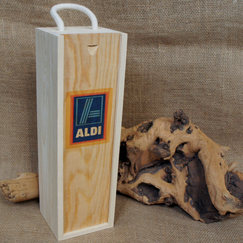 Replacement Lid Printing on branded wooden wine gift boxes