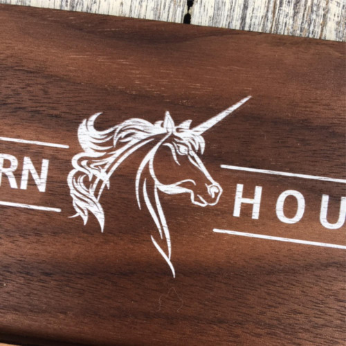 Walnut veneered slider door signs - your sign details can be printed onto a 6mm thick wooden sign.  Ideals for meeting rooms, hotels and care homes.