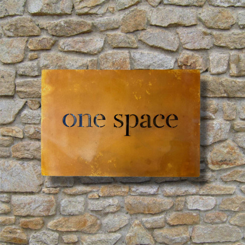 Corten Steel House Name Sign - Corten Steel Business Sign