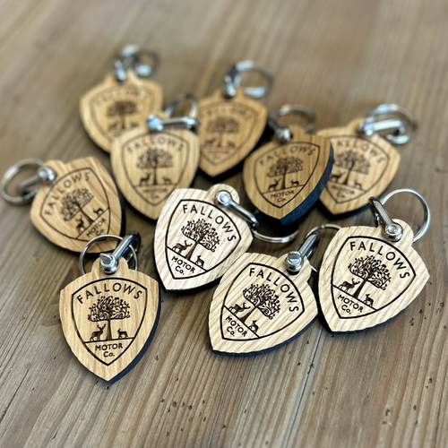 Solid Oak Promotional Keyfobs - with shackle fixing