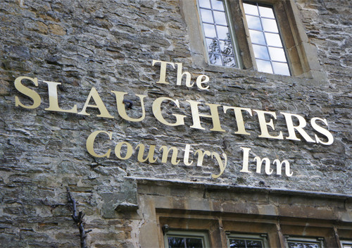 Cut out letters for pubs - Cotswold pub signs