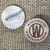 38mm round wooden badges. Engraved onto wooden tokens with pin fastener.