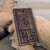 Engraved Walnut Wood keyrings 5mm to 6mm thick - shown with screw connector.  Ideal promotional gifts for businesses and events.