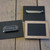 Printed blackboard wooden frame badges - with room to write names within the printed wooden frame (with a chalkboard pen). Magnetic or pin attachments.
