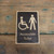 Mens, Ladies, and Disabled Toilet  Symbol Wooden Signs - Wooden Health & Safety Signs