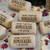 Engraved and Personalised Corks - an ideal party or wedding favour.  Ideal cork event favors.