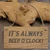 Pub Signs and Notices - "It's Always Beer O'Clock" pub / bar sign produced from 4mm veneered oak mdf.