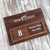 Walnut veneered slider door signs - your sign details can be printed onto a 6mm thick wooden sign.  Ideals for meeting rooms, hotels and care homes.