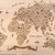 Extra large wooden laser engraving (close up of the laser engraving) - typographic world map shown is 6 foot x 4 foot approx. Engraving size up to 2440mm x 1220mm.