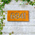 Corten steel house number sign - up to 4 numbers