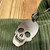 stainless steel bag charms - skull and sugar skulls