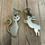 Stainless steel handbag charms / stainless steel keyfobs - rabbit Stainless steel handbag charms / stainless steel keyfobs - rabbit