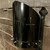 Black powder coated stainless steel light surround - up and down light glow (with cone rivet detail)