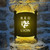 Powder coated steel wall light sign with pub motif - up/down light