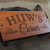 Solid cherry wood boutique hotel room plaque 5mm thick