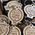 Engraved Maple Wood keyrings - 3mm Maple veneered wood - shown with split ring.  Ideal promotional gifts for businesses and events.
